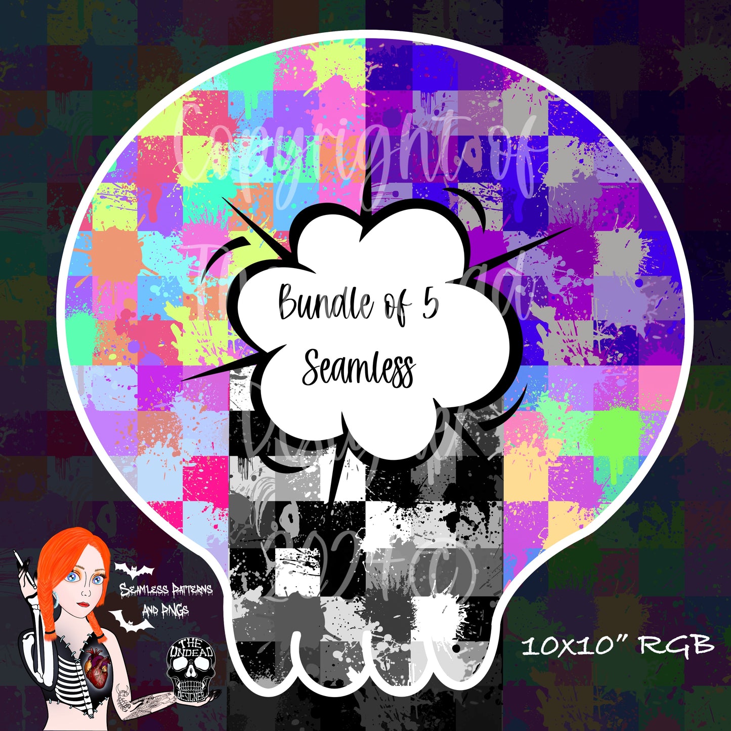 Paint Splatter Coord Seamless