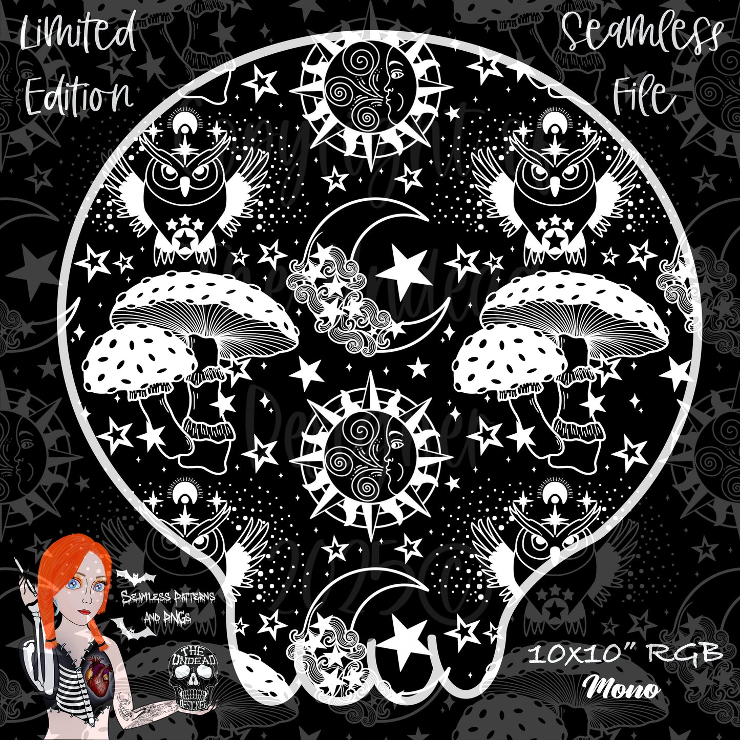 Celestial Nights Seamless and PNGs