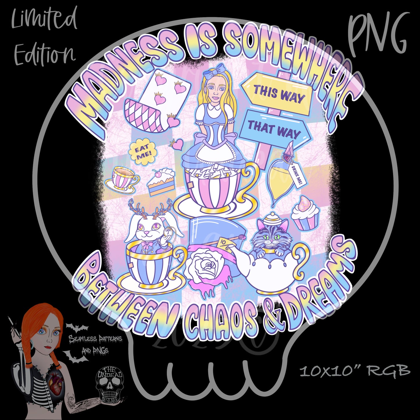 Madness seamless and PNGs VIP