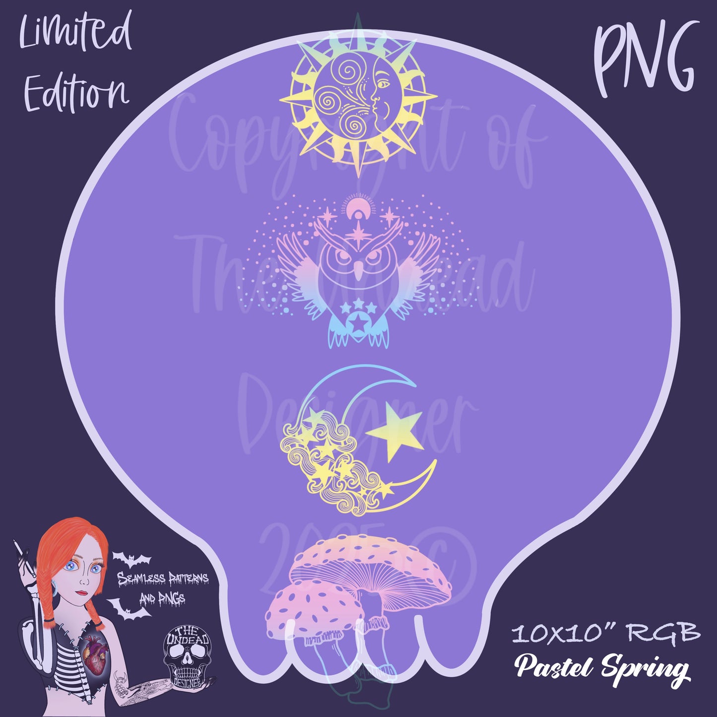 Celestial Nights Seamless and PNGs