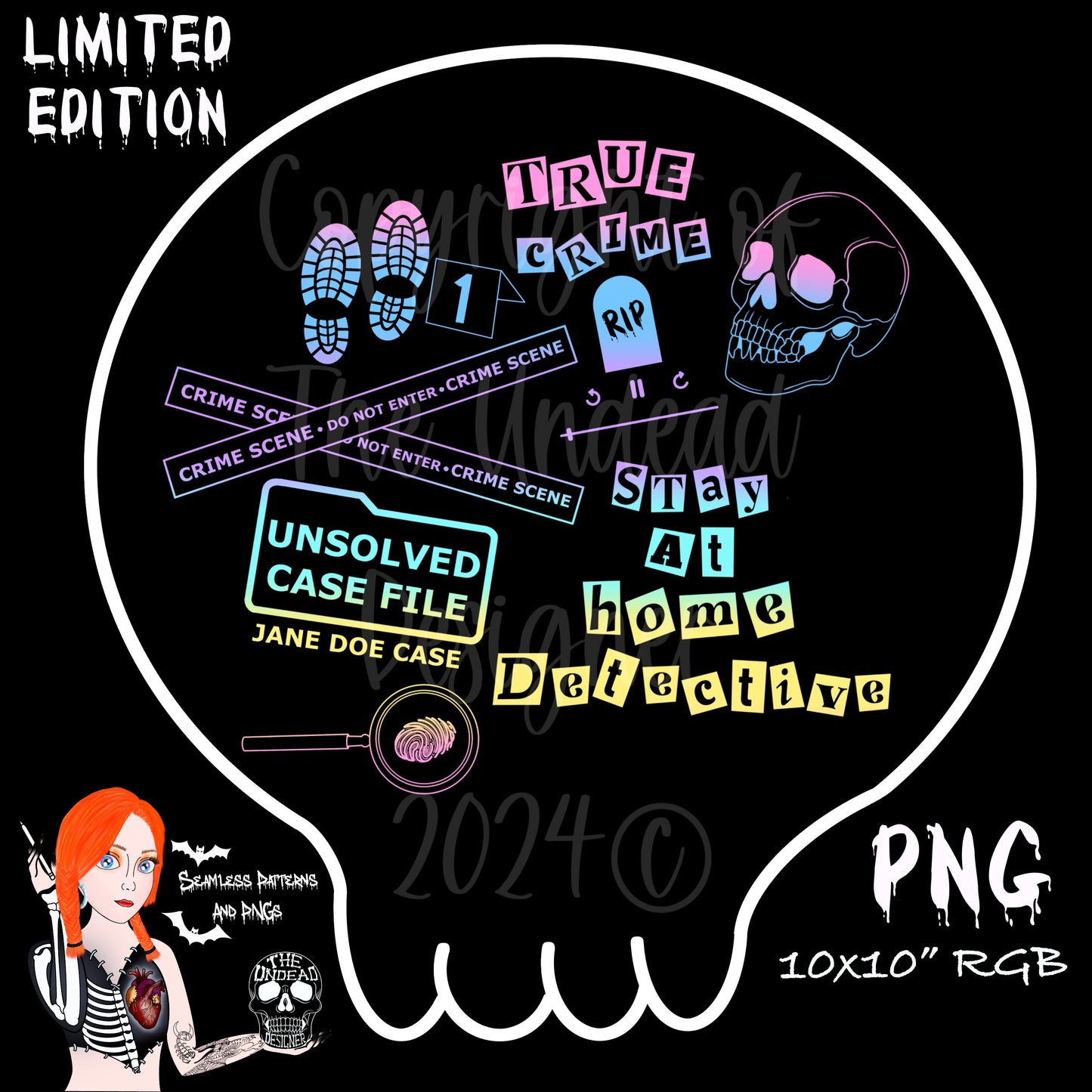 Stay at home detective PNGs