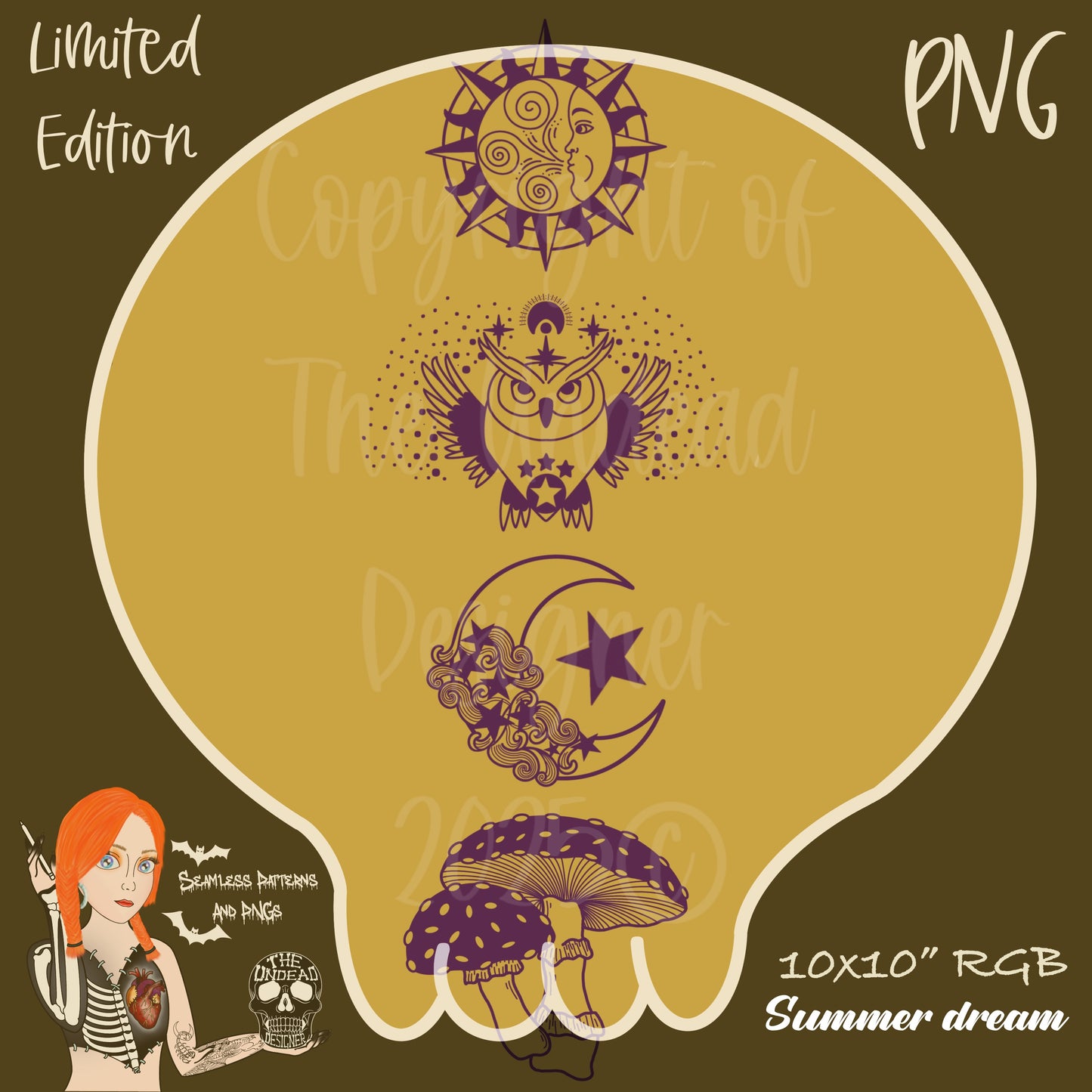 Celestial Nights Seamless and PNGs