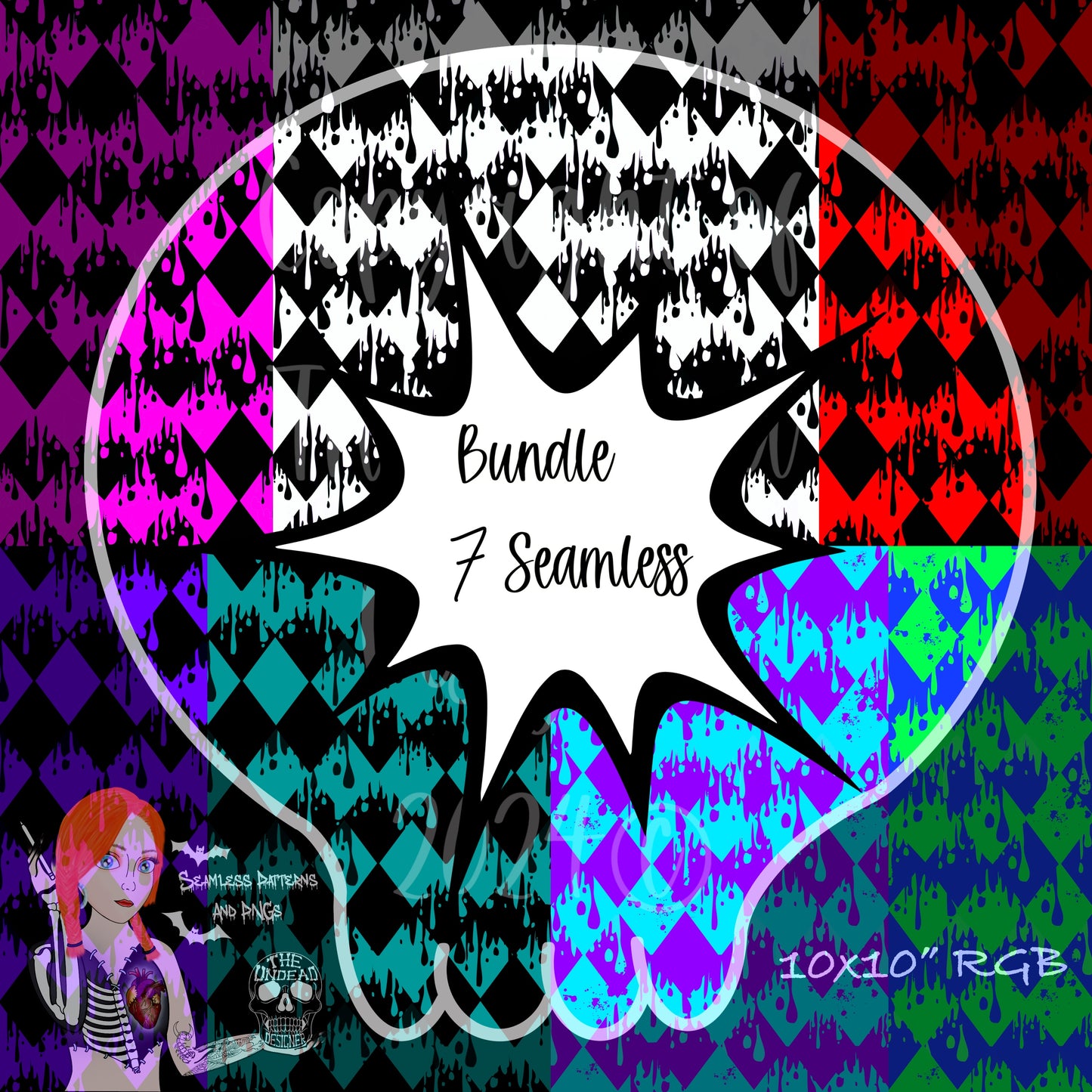 Drippy Diamond Coord Seamless