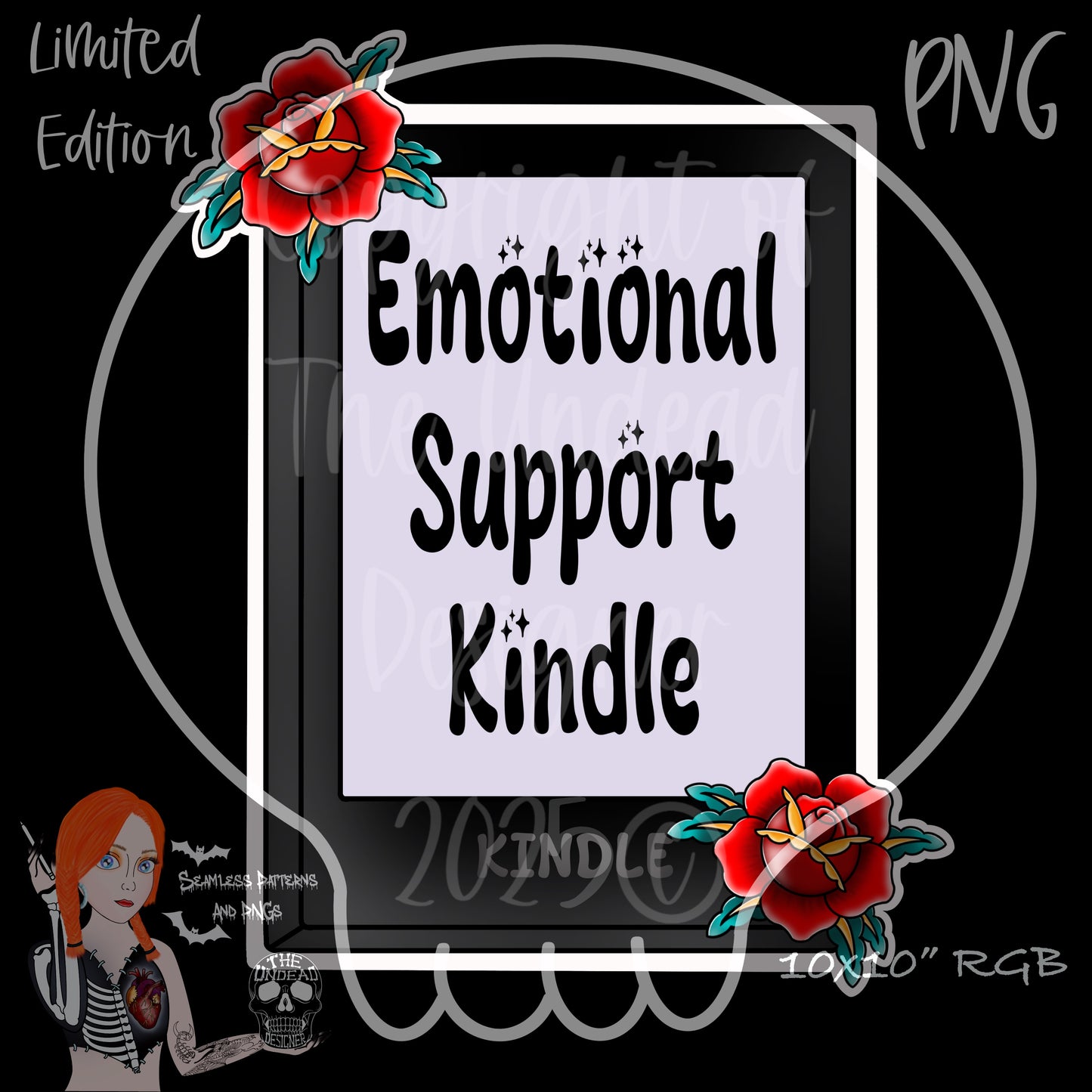 Emotional Support Kindle PNG