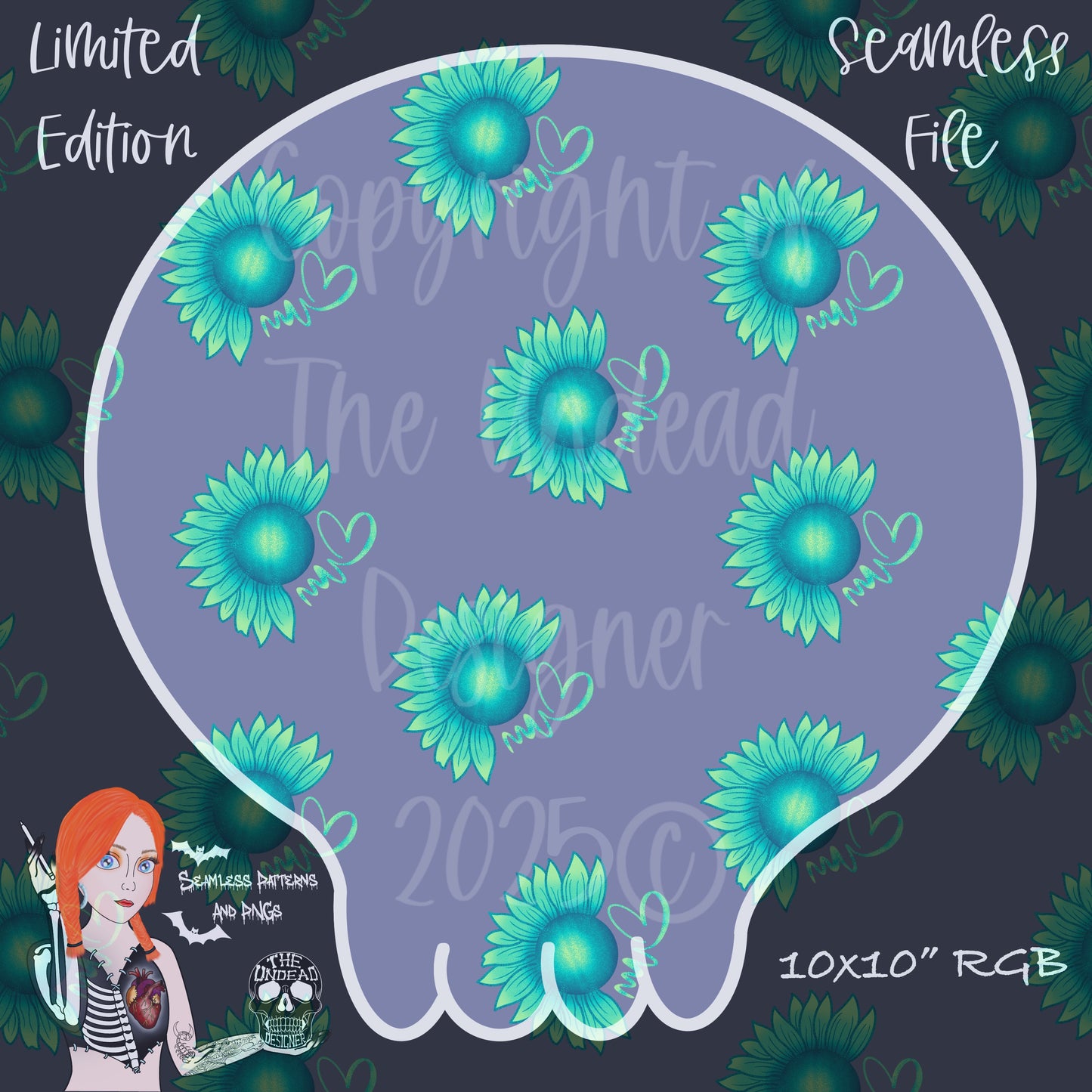 Sunflowers (Invisible Disabilities) Seamless