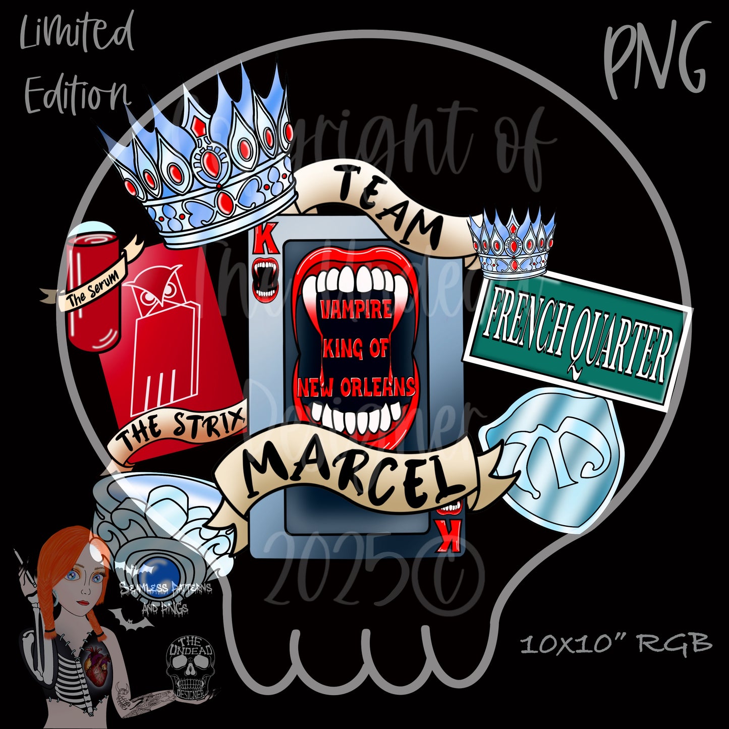 Team Marcel seamless and PNGs VIP