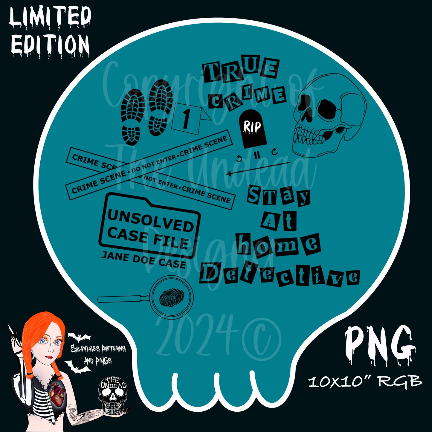 Stay at home detective PNGs