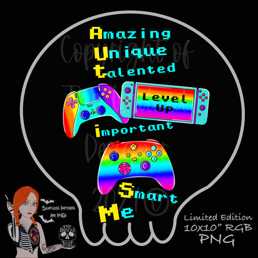 ASD Gamer PNG - Autism Awareness