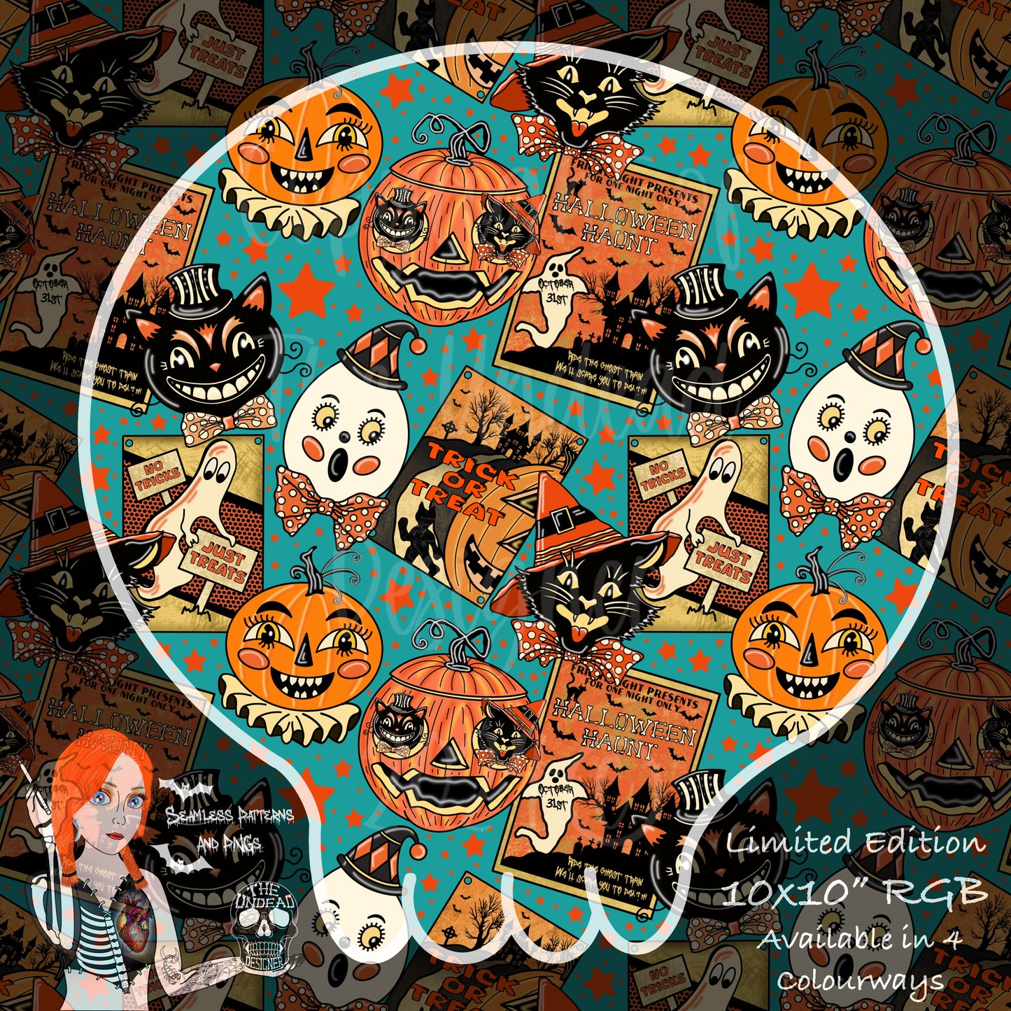 Vintage Halloween Seamless