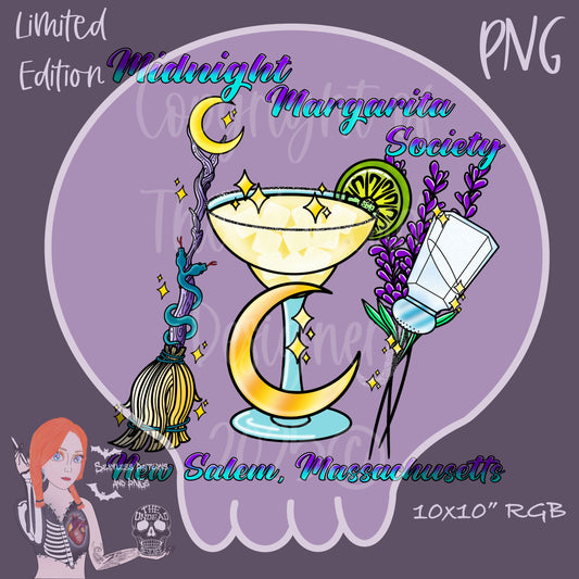 Midnight Margarita Society seamless and PNGs VIP